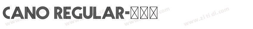 Cano Regular字体转换